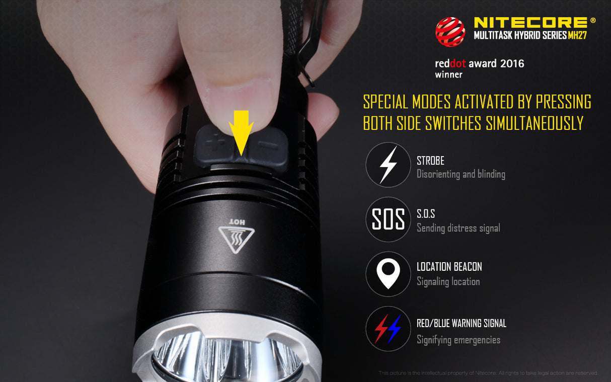 NITECORE ALL CLIMATE TACTICAL BLAZE LED FLASHLIGHT - MH27