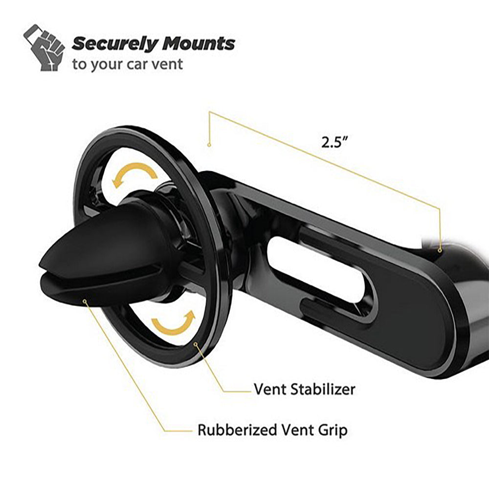 SCOSCHE MAGICMOUNT 15W WIRELESS MOBILE PHONE CHARGER FREE FLOW VENT - MQ2VP2-XT