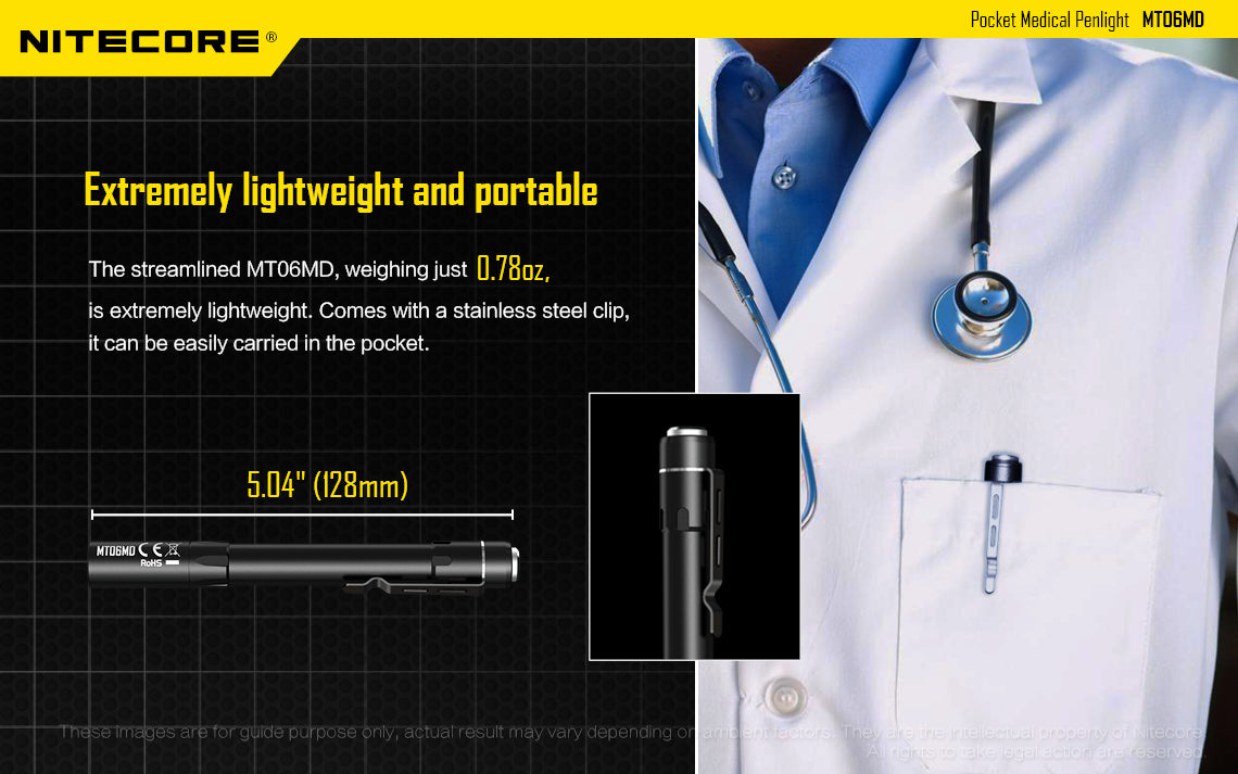 NITECORE MEDICAL FLASHLIGHT - MT06MD