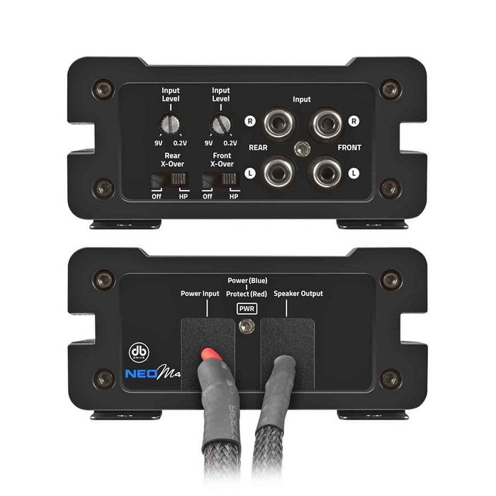 DB DRIVE AMP NEO MINI 4 CH - 4 X 50 RMS @ 4 OHM / 4 X 100W RMS @ 2 OHM - NEOM4