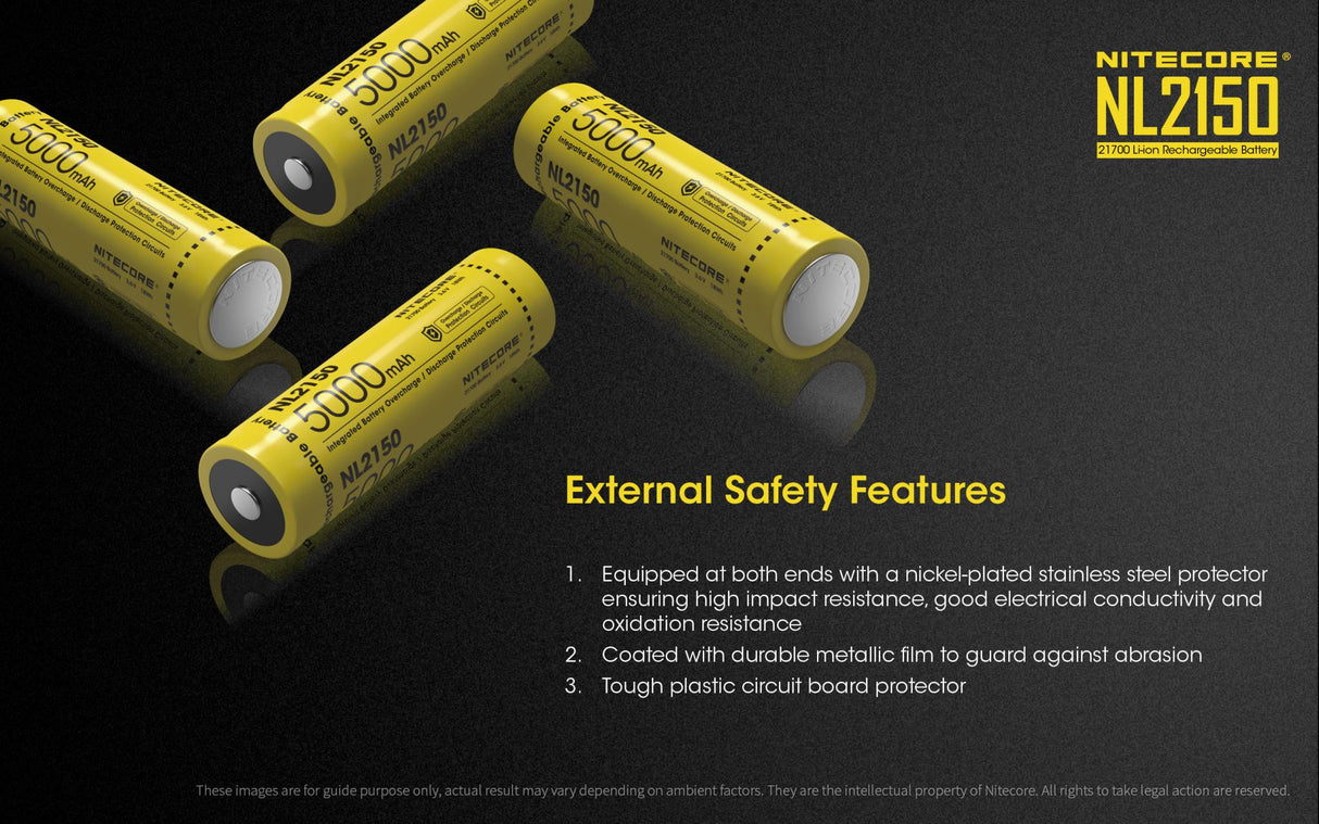NITECORE 5000MAH RECHARGEABLE LI-ION BATTERY - NL2150