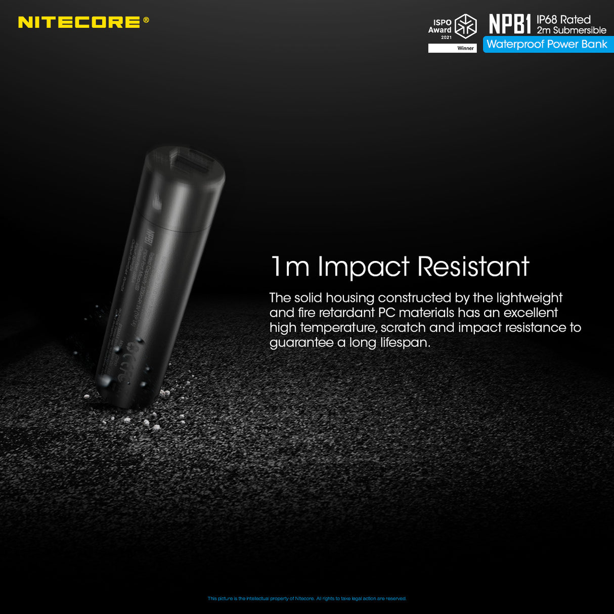 NITECORE 5000MAH POWER BANK WATERPROOF - NPB1