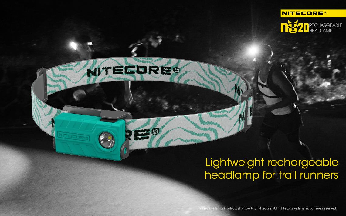 NITECORE USB RECHARGEABLE LED HEADLAMP BLACK - NU20 BK