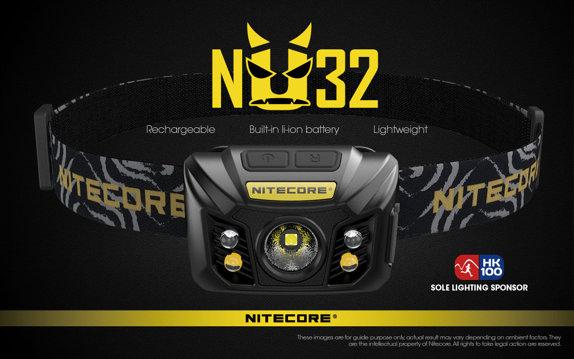 NITECORE USB RECHARGEABLE LED HEADLAMP - NU32