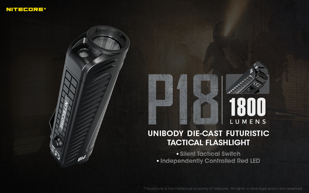 NITECORE 1800 LUMEN ADVANCED TACTICAL TORCH - P18
