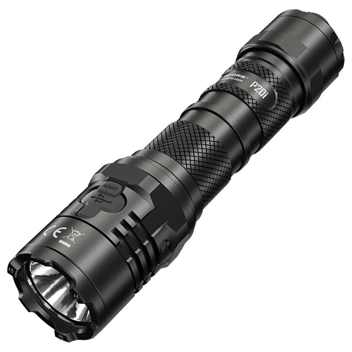 NITECORE RECHARGEABLE TACTICAL LED FLASHLIGHT WITH CERAMIC-TIPPED STRIKE - P20I