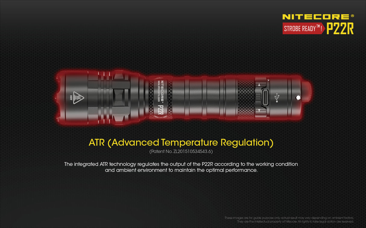 NITECORE RECHARGEABLE LED FLASHLIGHT - P22R