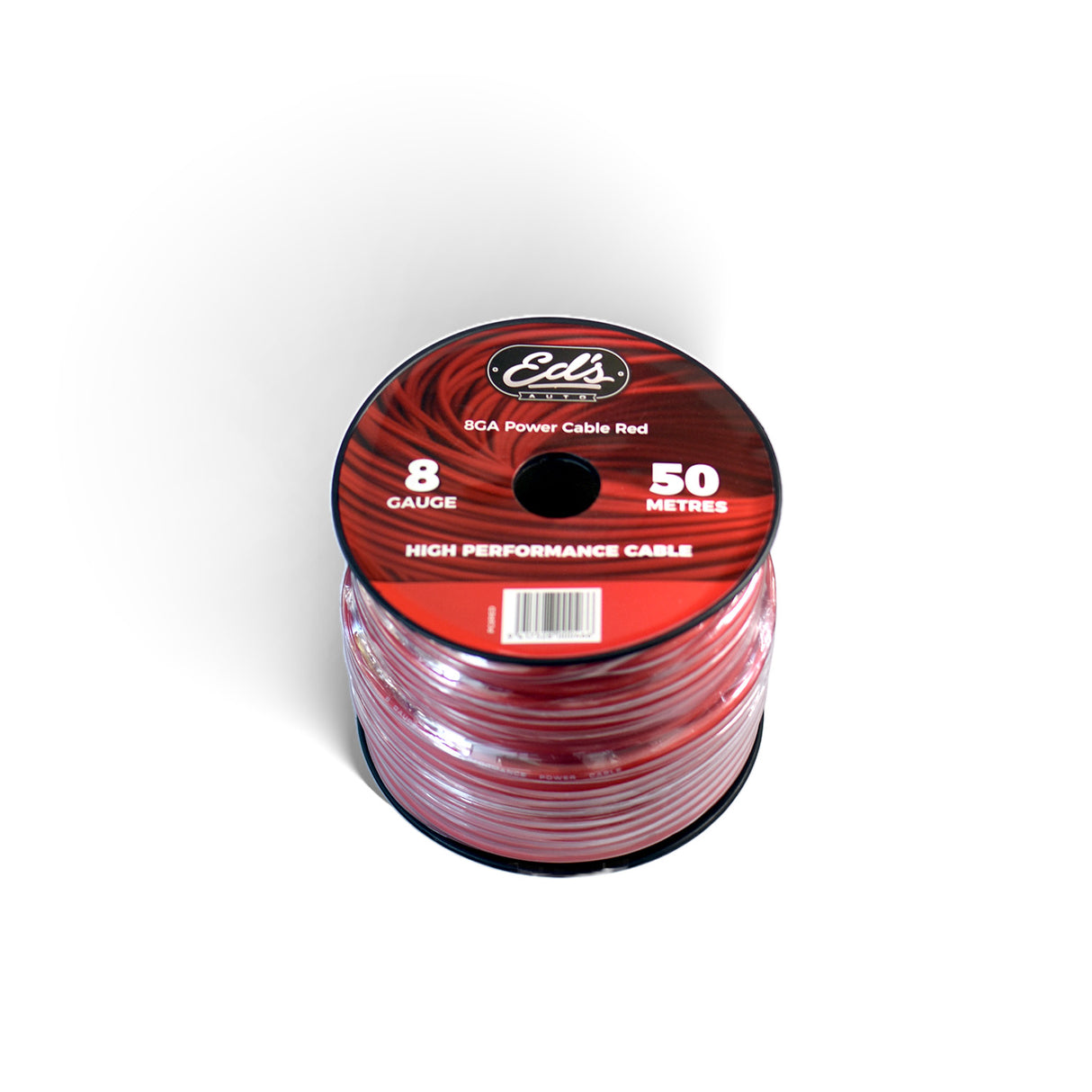 EDS 8 GAUGE 8.35MM2 CCA POWER CABLE MATT FLEXIBLE FROSTED 50 METRES - PC8RED