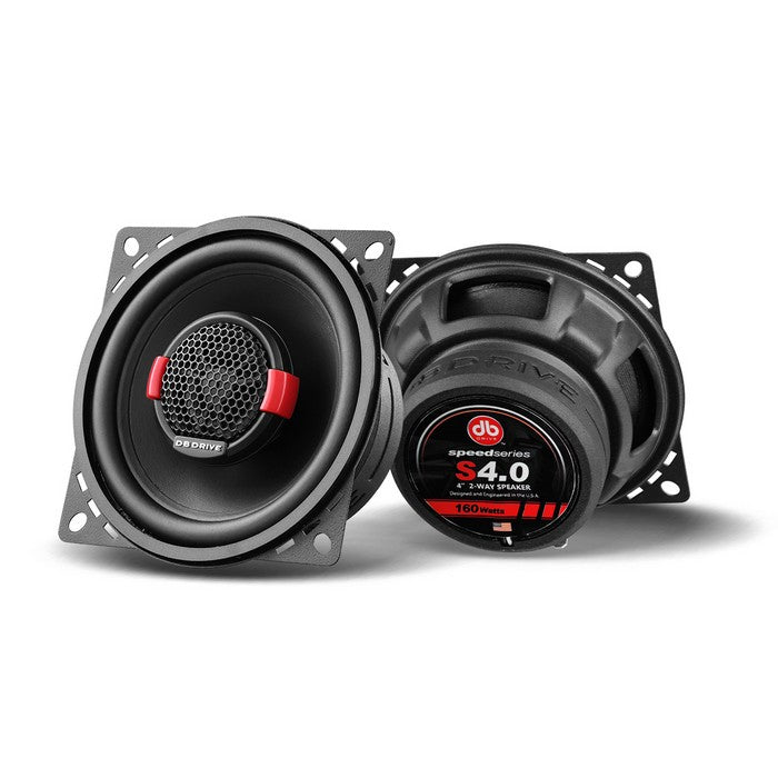 DB DRIVE 4" SPEAKERS 55W RMS PAIR SPEED SERIES COAXIAL - S40