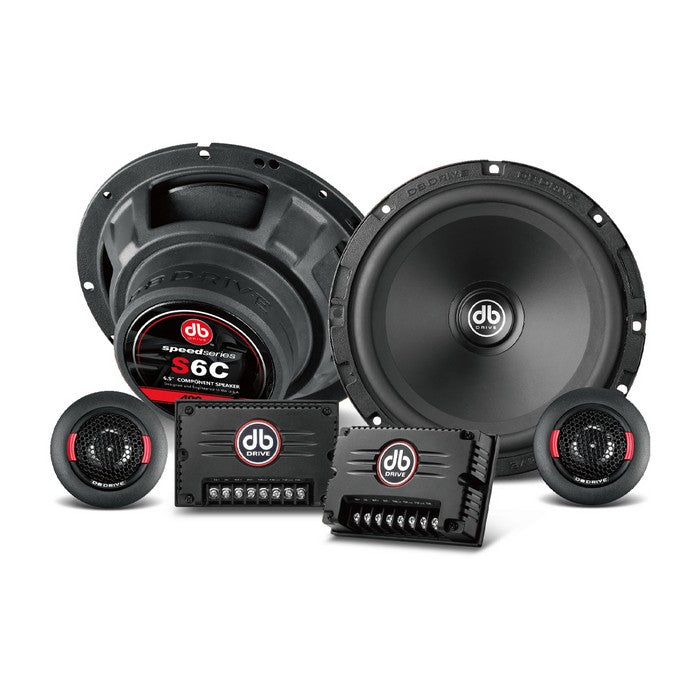 DB DRIVE 6.5" COMPONENT SPEAKERS 90W RMS PAIR SPEED SERIES - S6C