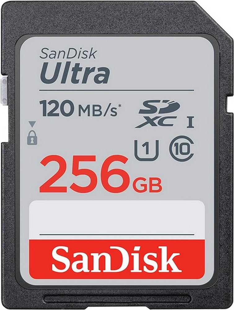SANDISK ULTRA SDHC SD CARD 256GB UP TO 120MB/S CLASS 10 NEW - SDSDUN4-256G-GN6IN
