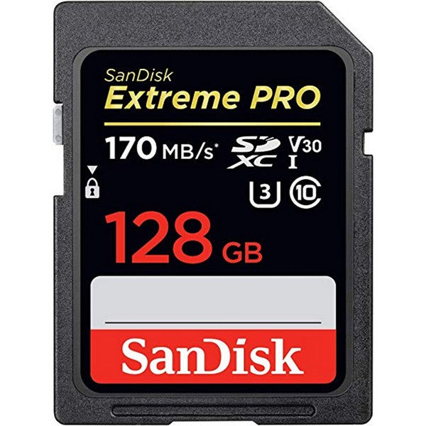 SANDISK EXTREME PRO SDXC 128GB UP TO R170MB/S W90MB/S SD CA - SDSDXXY-128G-GN4IN