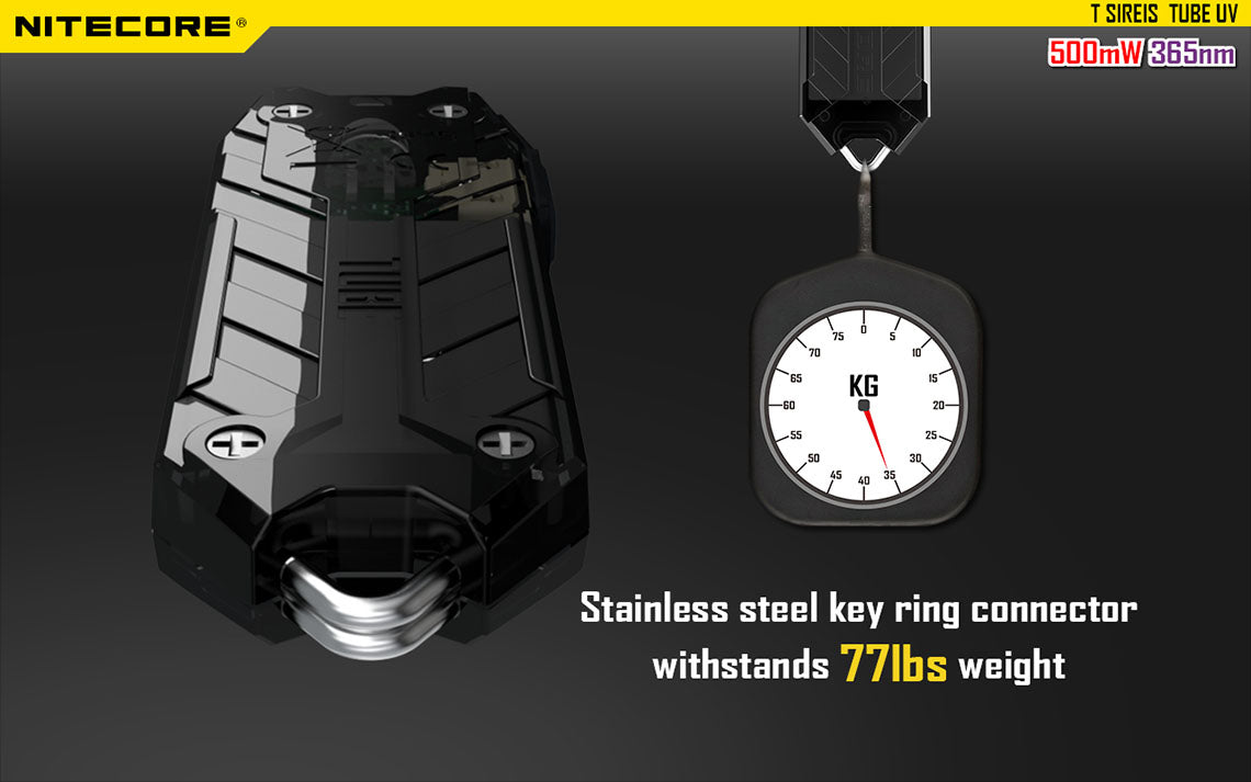 NITECORE TUBE UV RECHARGEABLE KEYCHAIN LIGHT - TUBE UV