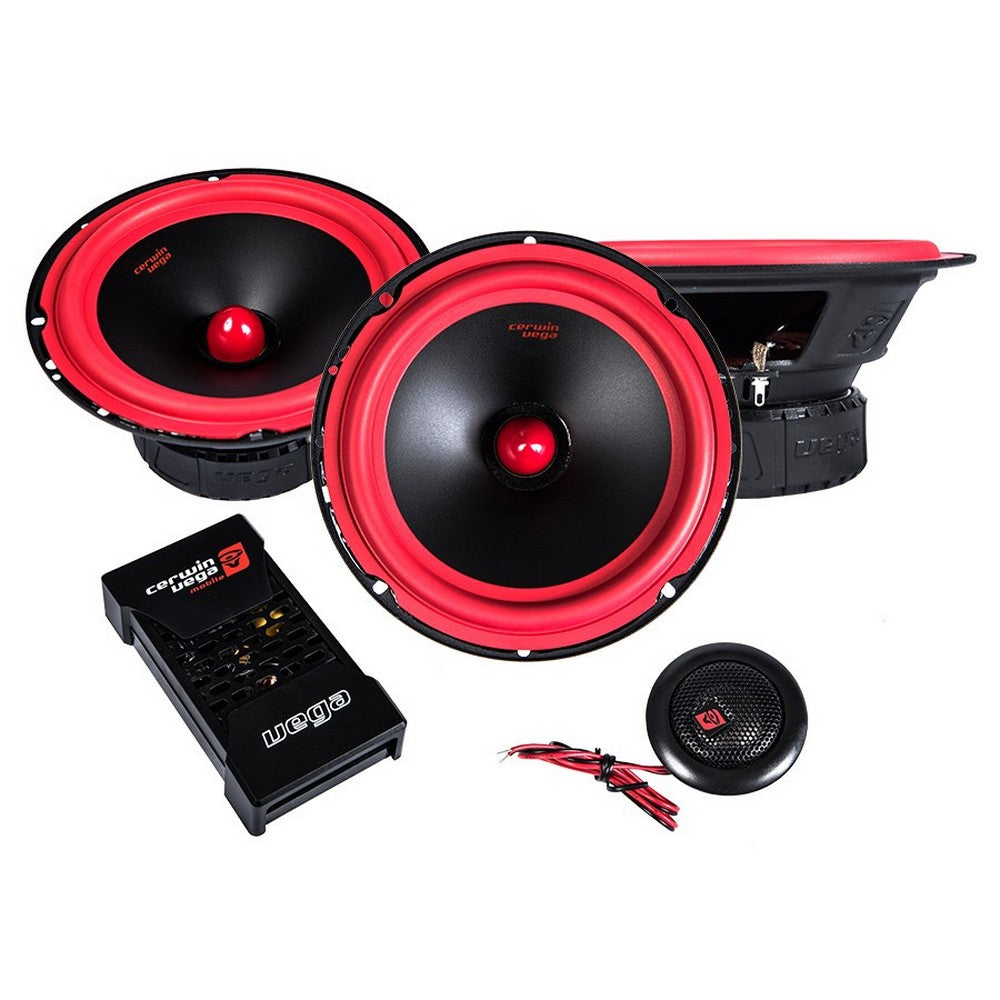 CERWIN VEGA 6.5" COMPONENT SPEAKERS 400W PAIR VEGA SERIES 2 WAY - V465C