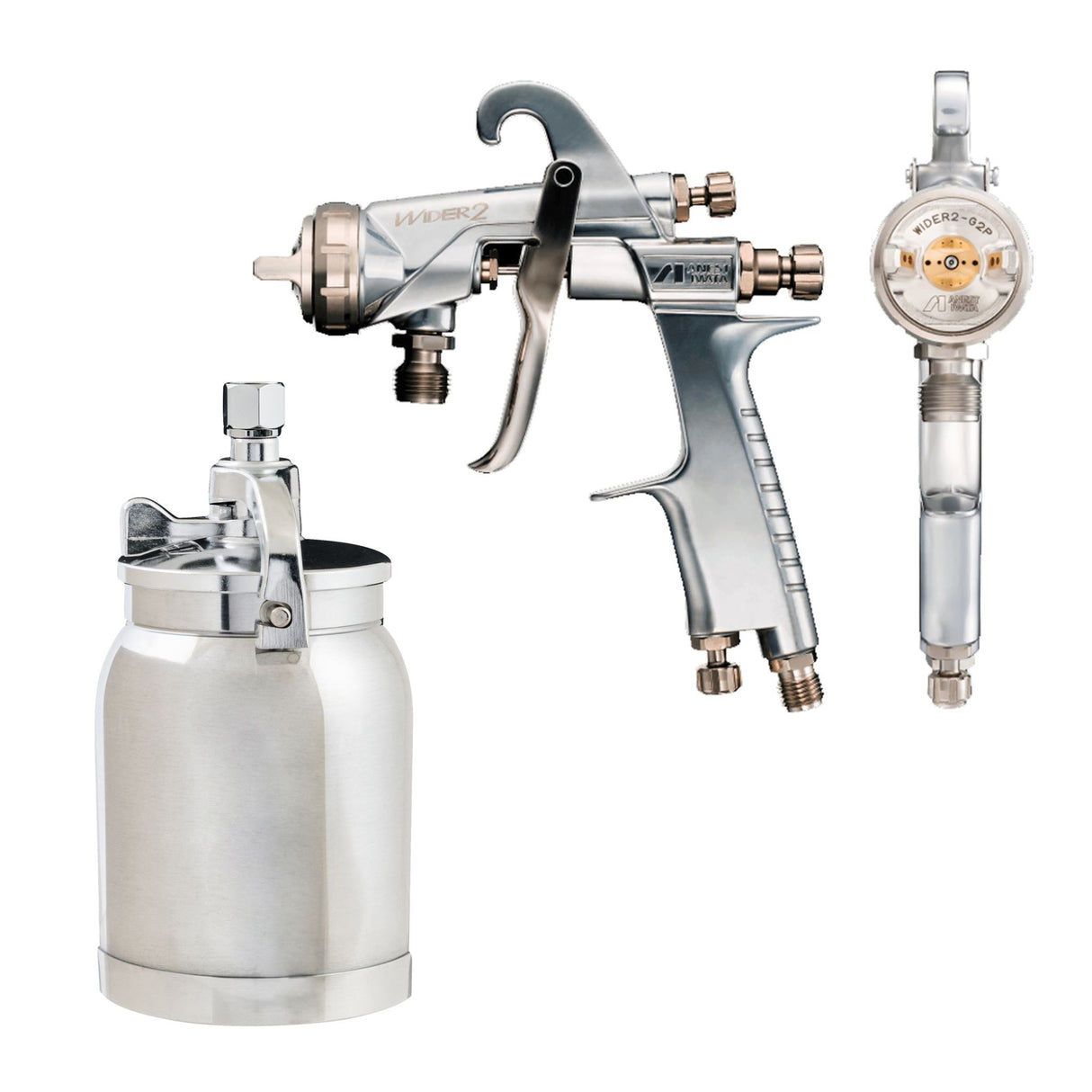 IWATA SUCTION SPRAYGUN WIDER2 1.8MM K2 CAP + PCL.10B3 1L POT - WIDER2182SC