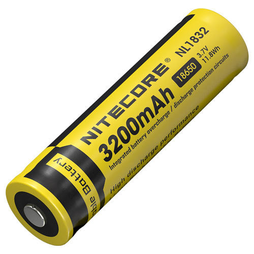 NITECORE LI-ION RECHARGEABLE BATTERY 18650 (3200mAh) - NL1832
