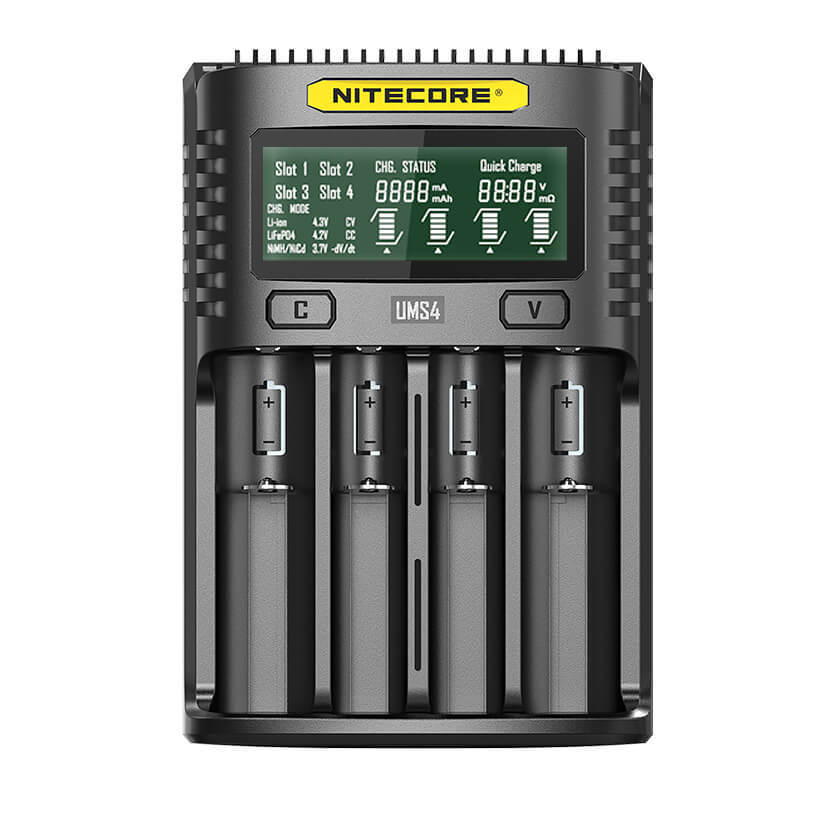 NITECORE INTELLIGENT BATTERY CHARGER USB FOUR SLOT SUPERB CHARGER - UMS4
