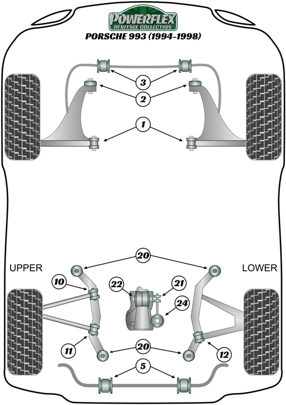 Porsche 911 993 (1994 - 1998) Rear Subframe Bush