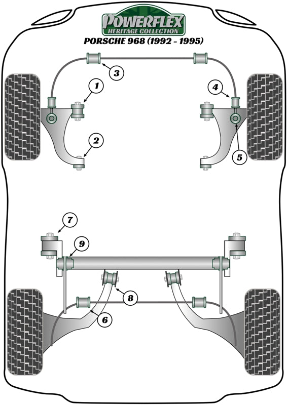 Porsche Front Anti Roll Bar Bush 20mm