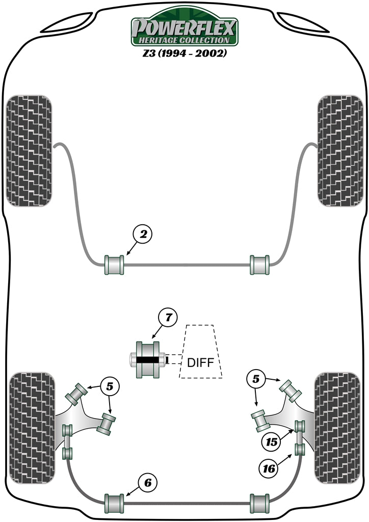 BMW Front Lower Wishbone Rear Bush (Concentric)