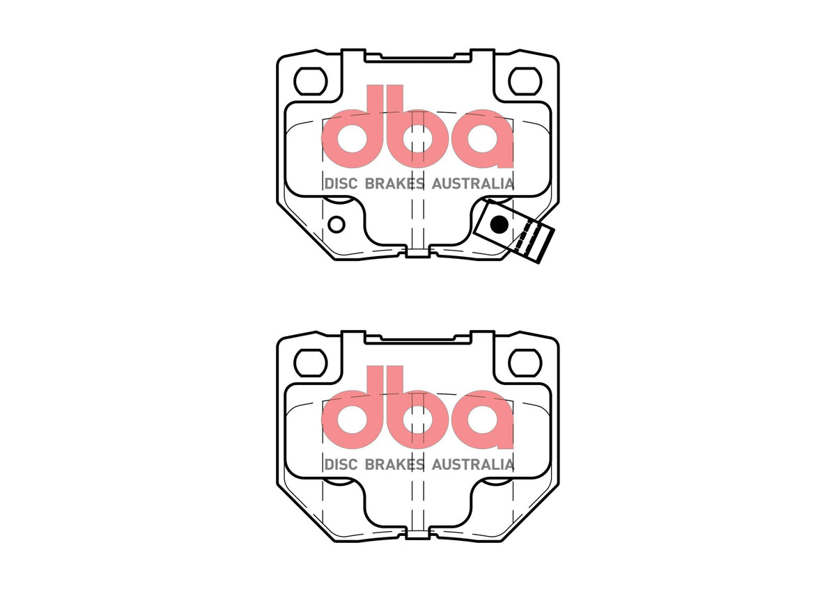 Subaru WRX Ceramic 2Pot Rear Pads DB1220