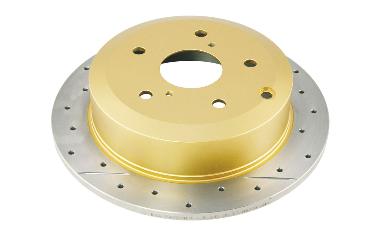 Disc Brake Rotors to suit Toyota Camry Street Gold Cross-drilled slotted SLD R