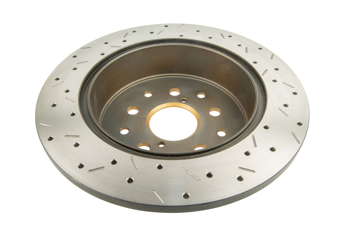 Disc Brake Rotors to suit Toyota JZS147 DBA 4000 XS Cross-drilled slotted SLD R