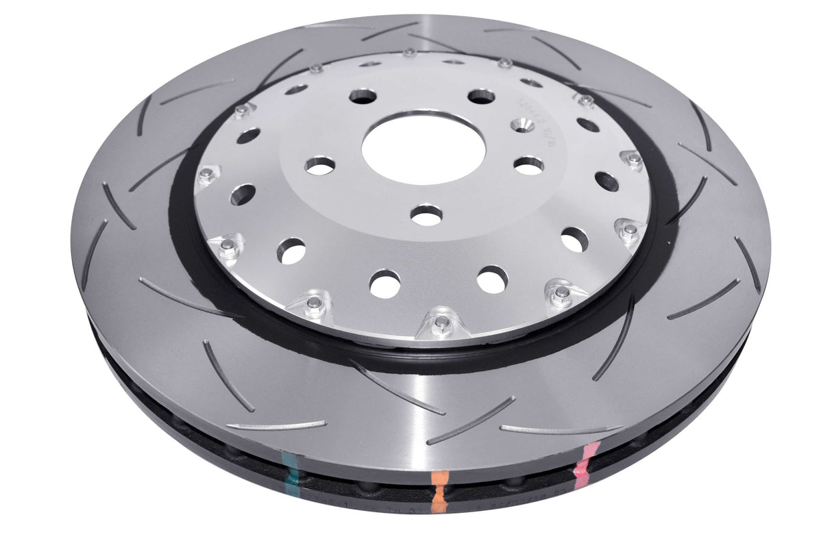 Audi A3 DBA 5000 2-piece Clear Anodised Hat T3 slotted KP F Disc Brake Rotors