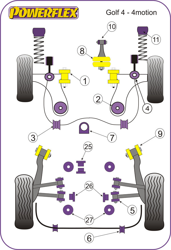 Front Strut Top Mount Bush Washer