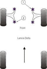 Front Lower Wishbone Rear Bush