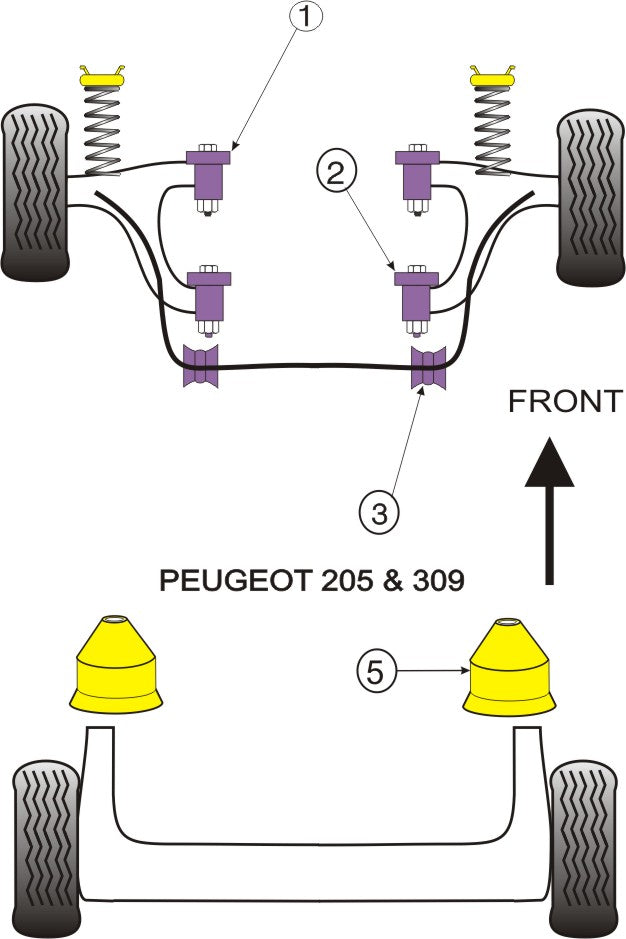 Front Strut Top Mount Bush