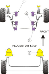 Front Strut Top Mount Bush