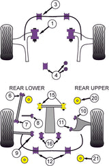 Subaru Rear Diff Rear Mounting Bush