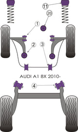 Front Strut Top Mount Bush Washer