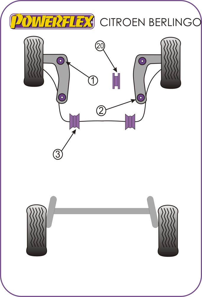 Lower Rear Engine Mount Bush - Road