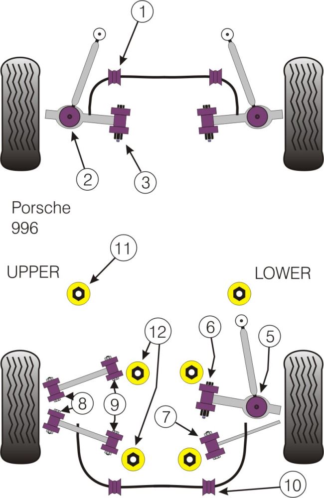 Porsche Bolt-On Jack Pad Adaptor Kit