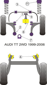 Front Strut Top Mount Bush Washer