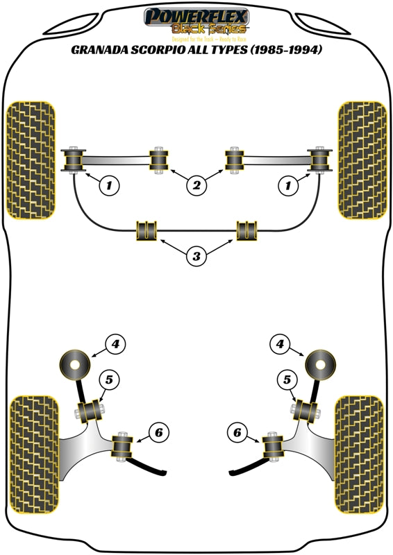 Ford Rear Beam Mounting Bush