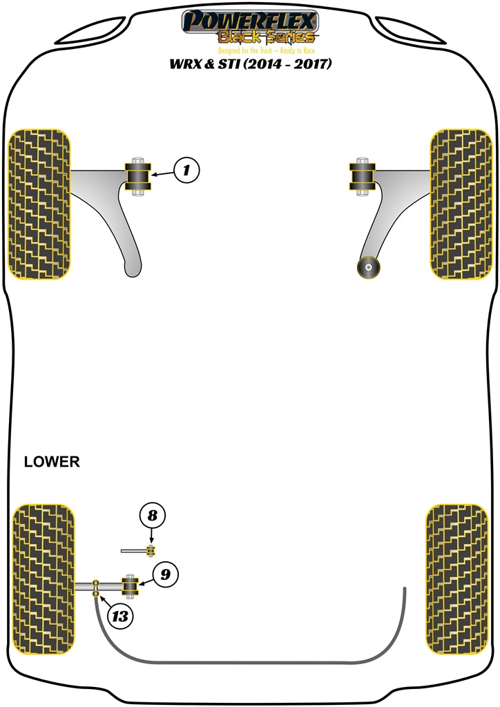 Subaru Rear Diff Rear Mounting Bush