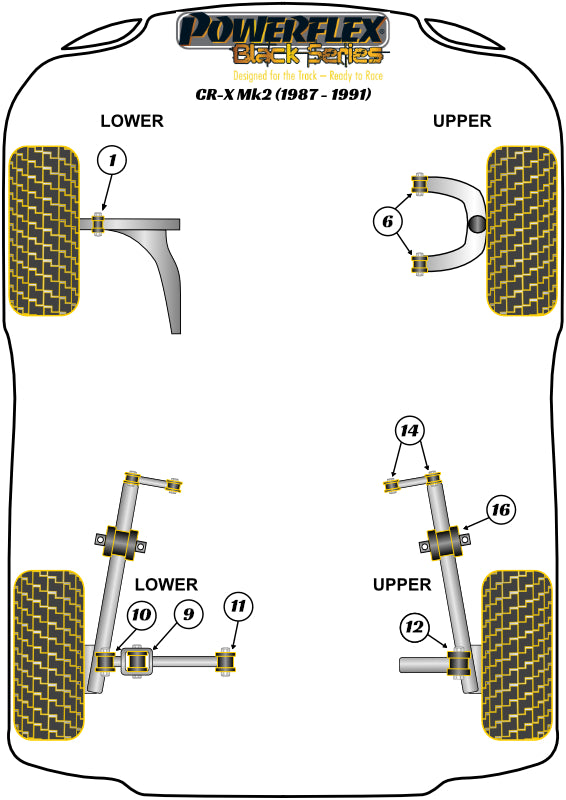 Honda Rear Lower Shock Mounting Bush