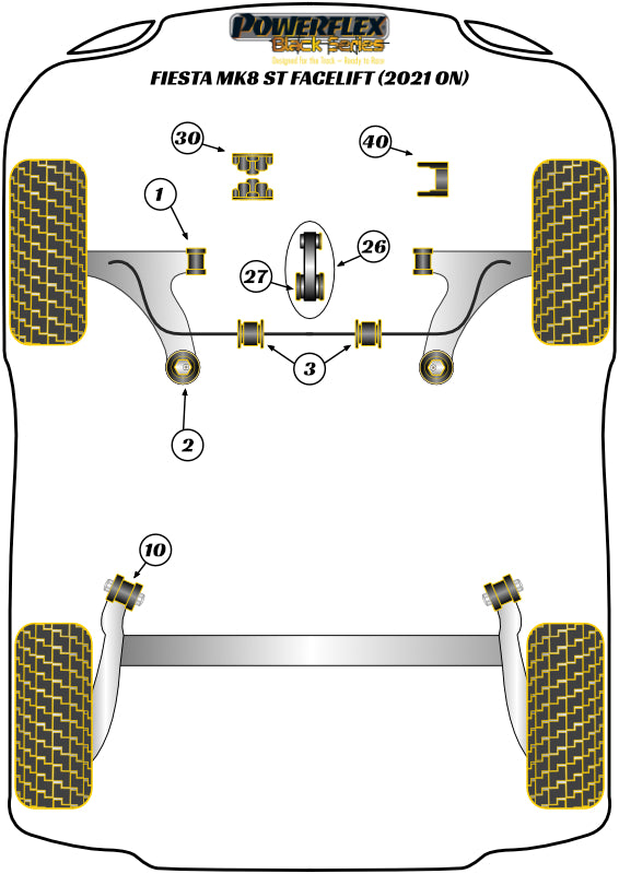 Ford Lower Torque Mount Large Bush Insert