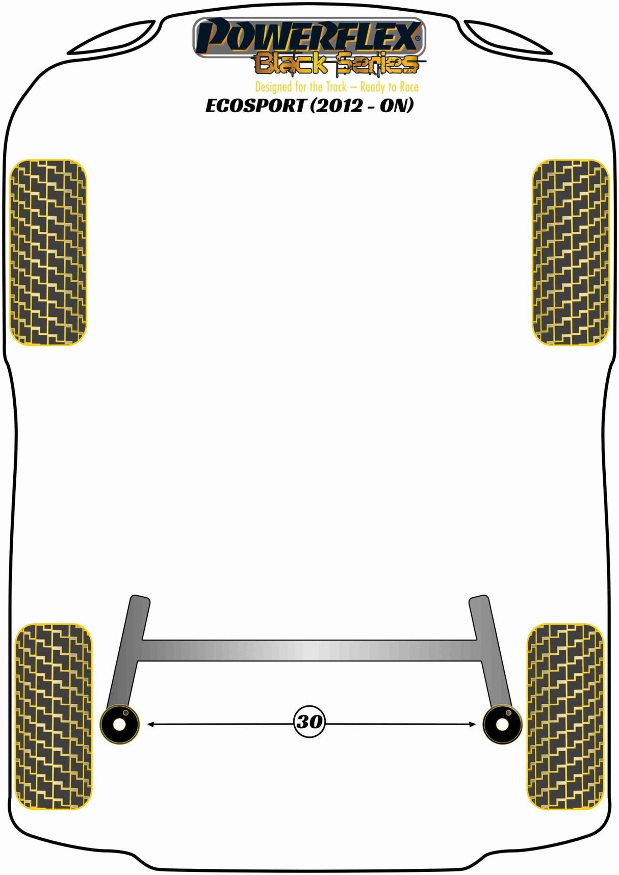 Ford Upper Gearbox Mount Insert