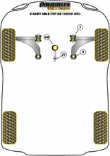 Front Wishbone Rear Bush, Caster Adjustable