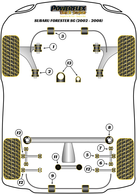 Subaru Rear Diff Rear Mounting Bush