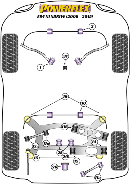 Rear Subframe Front Mounting Bush (Fast Road)