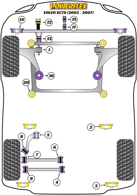 Volvo Rear Subframe Front Mounting Bush