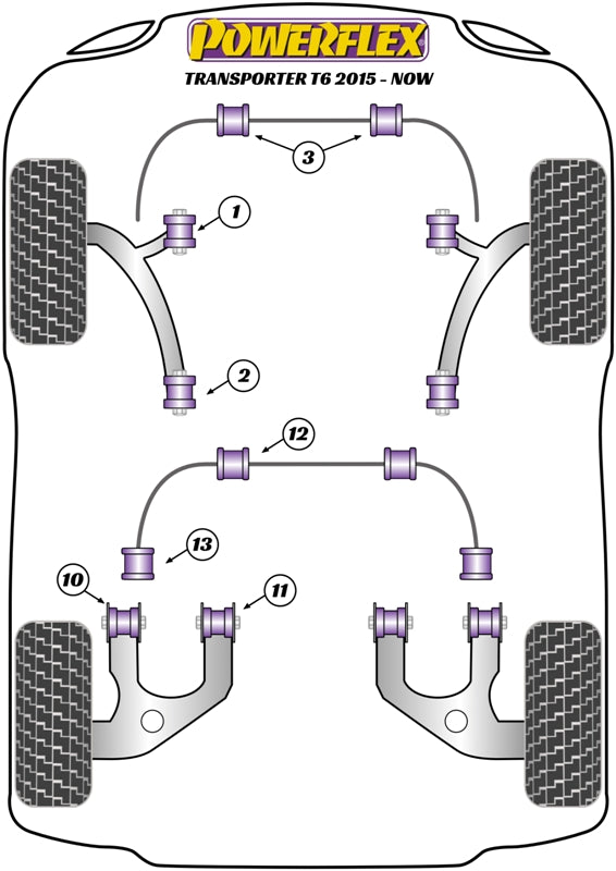 Anti-Roll Bar Lateral Support Clamps 21-22mm