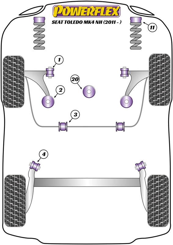 Front Strut Top Mount Bush Washer