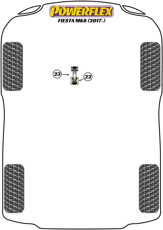 Ford Upper Gearbox Mount Insert