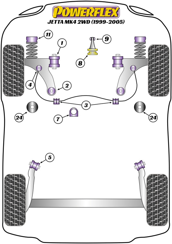 Front Strut Top Mount Bush Washer